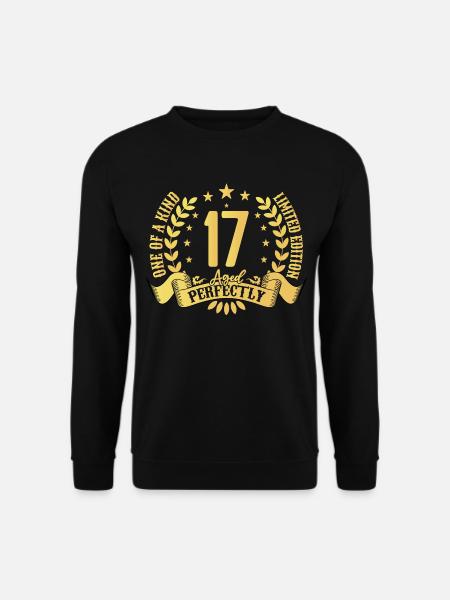 17 Jahre Geburtstagsgeschenk 17 Jahre - Unisex Pullover - Schwarz