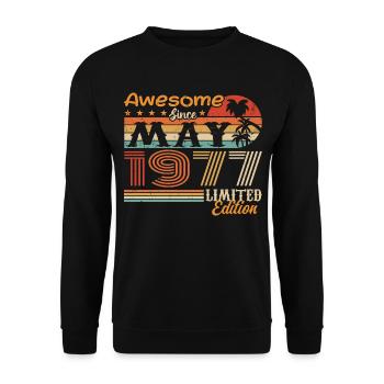 May 1977 - Vintage 1977 Jubilee - May 1977 - Unisex Sweatshirt - black - Front - Alina (178cm) & Michal (187cm)