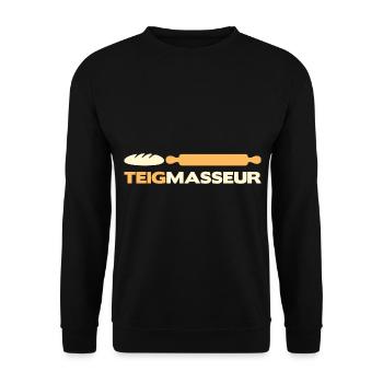Pizza Bäcker Konditor | Teig Masseur - Unisex Pullover - Schwarz - Vorne - Alina (178cm) & Michal (187cm)