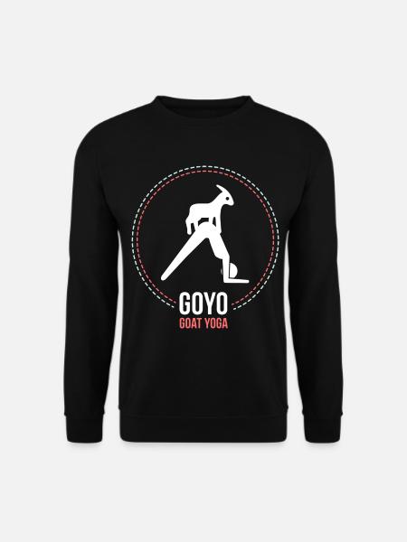 Goat Yoga - Yoga mit Zeigen, Ziegenyoga, Ziege - Unisex Pullover - Schwarz