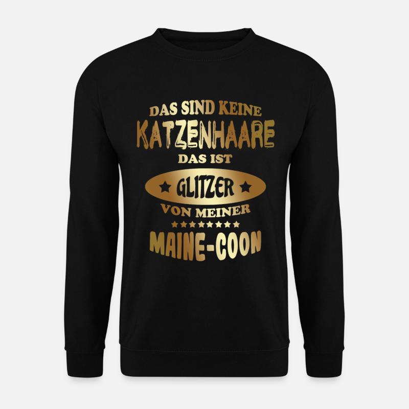 Maine Coon Katze - Unisex Pullover - Schwarz