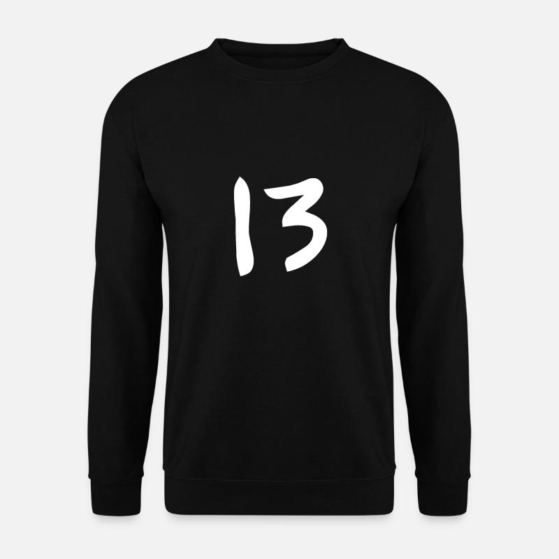 13 (Treize, Treize) - Sweat-shirt Unisexe - noir