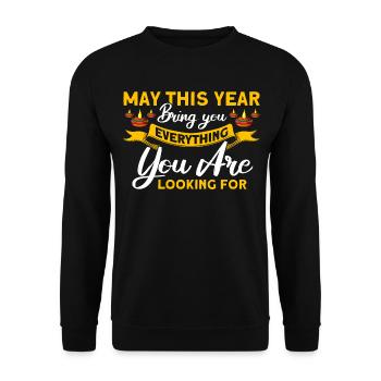 Diwali Hindus Sikh Festival of Lights Gift - Unisex Sweatshirt - black - Front - Alina (178cm) & Michal (187cm)
