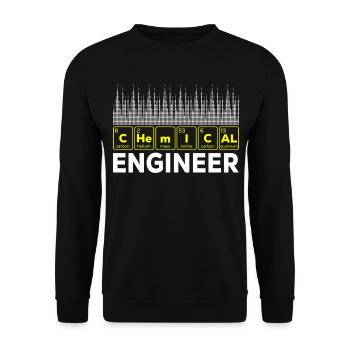 Chemical Engineer - Unisex Sweatshirt - black - Front - Alina (178cm) & Michal (187cm)
