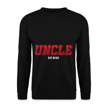 Uncle Est 2022 Niece Nephew Aunt Father Daddy - Unisex Sweatshirt - black - Front - Alina (178cm) & Michal (187cm)