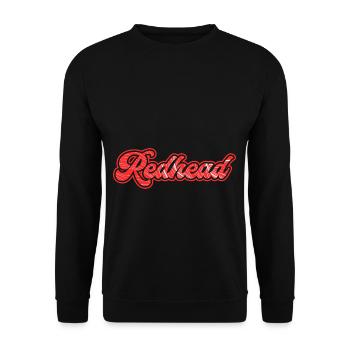 Redhead Red Orange Hair Ginger Girl Irish - Unisex Sweatshirt - black - Front - Alina (178cm) & Michal (187cm)