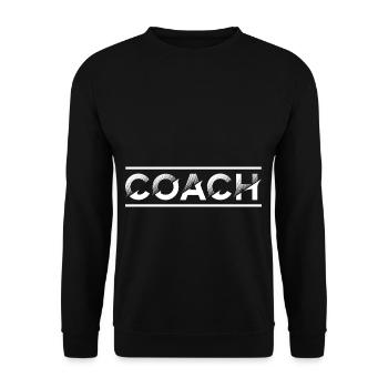 Coach Mindset Trainer Mentor Influencer Blog - Unisex Sweatshirt - black - Front - Alina (178cm) & Michal (187cm)