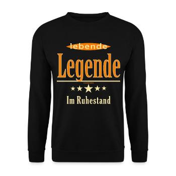 BD - lebende Legende im Ruhestand - 5 Sterne - Unisex Pullover - Schwarz - Vorne - Alina (178cm) & Michal (187cm)