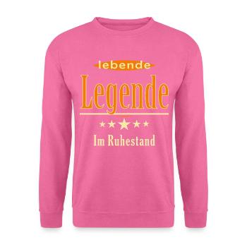 BD - lebende Legende im Ruhestand - 5 Sterne - Unisex Pullover - Pink - Vorne
