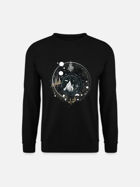 Starry Night Peaks - Unisex Sweatshirt - black