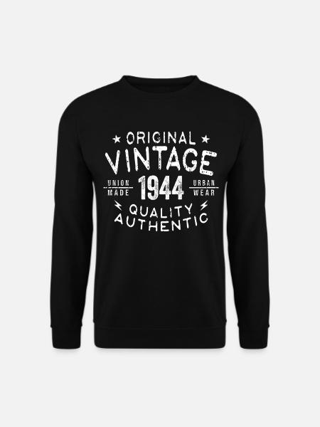 1944 Geburtstag 1944 Jahrgang 1944 Geburtstag - Unisex Pullover - Schwarz