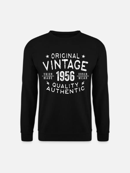 1956 Geburtstag 1956 Jahrgang 1956 Geburtstag - Unisex Pullover - Schwarz