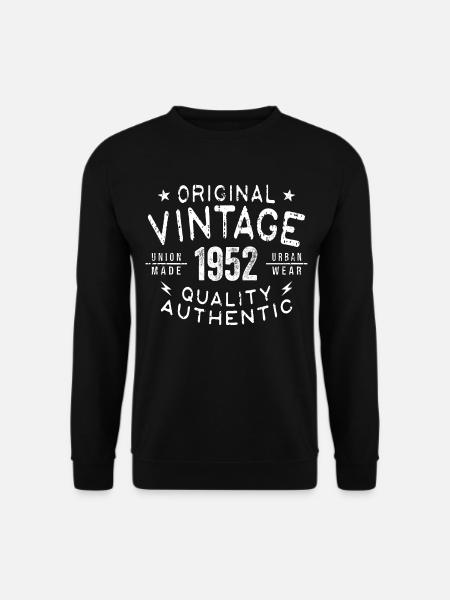 1952 Geburtstag 1952 Jahrgang 1952 Geburtstag - Unisex Pullover - Schwarz