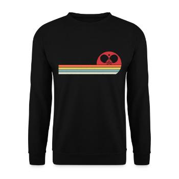 Tennis de table Joueurs de tennis de table Ping Pong - Sweat-shirt Unisexe - noir - Devant - Alina (178cm) & Michal (187cm)