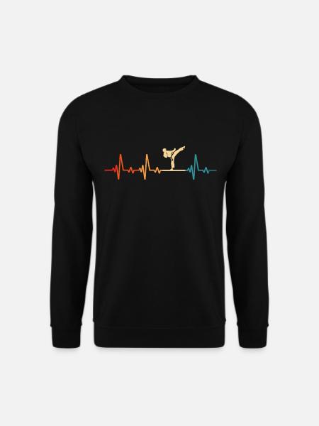 Karate Heartbeat - Unisex Sweatshirt - black