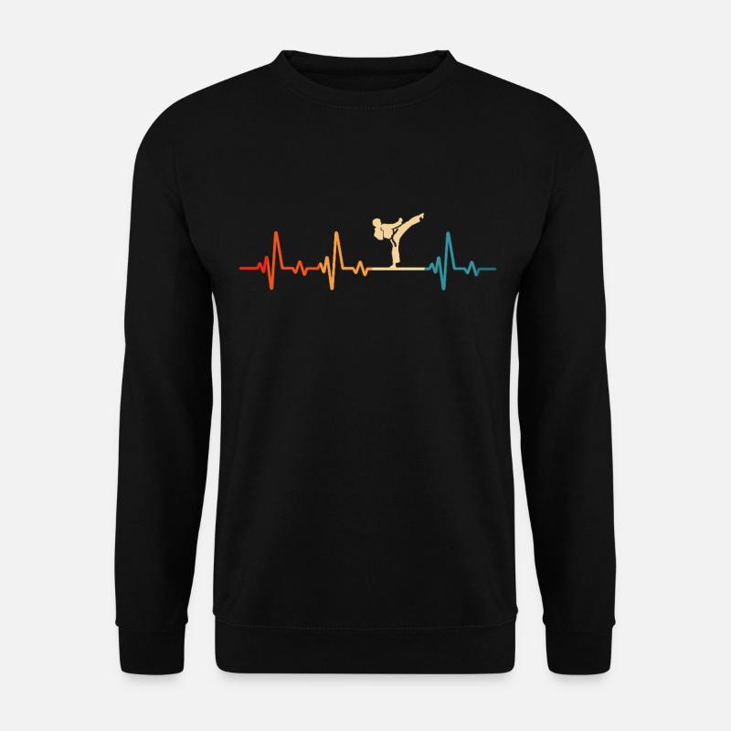 Karate Herzschlag - Unisex Pullover - Schwarz