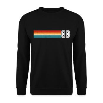Retro 1988 t-shirt 88 vintage 1988 - Unisex Pullover - Schwarz - Vorne - Alina (178cm) & Michal (187cm)