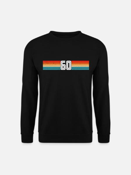 60 years retro 60th birthday - Unisex Sweatshirt - black