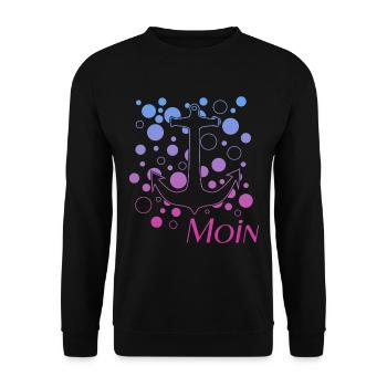 Moin - Unisex Pullover - Schwarz - Vorne - Alina (178cm) & Michal (187cm)