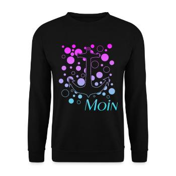 Moin - Unisex Pullover - Schwarz - Vorne - Alina (178cm) & Michal (187cm)