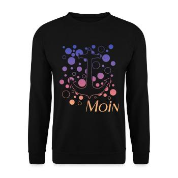 Moin - Unisex Pullover - Schwarz - Vorne - Alina (178cm) & Michal (187cm)