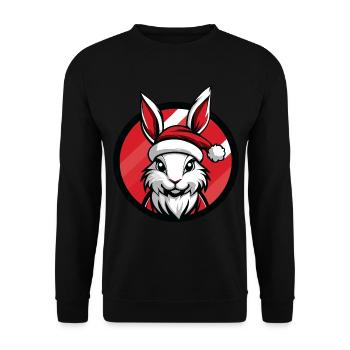 Noël Bunny Noël - Sweat-shirt Unisexe - noir - Devant - Alina (178cm) & Michal (187cm)