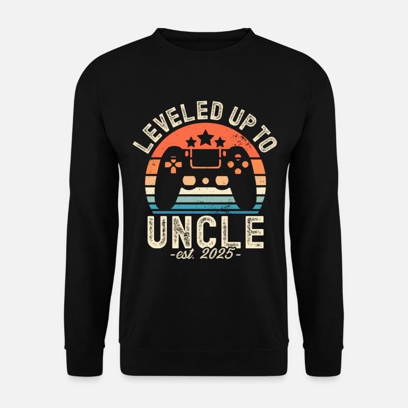 Zum Onkel aufgestiegen 2025 - Unisex Pullover - Schwarz