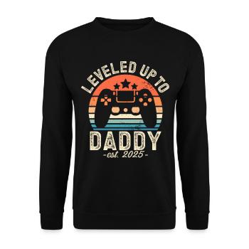 Promu papa en 2025 - Sweat-shirt Unisexe - noir - Devant - Alina (178cm) & Michal (187cm)