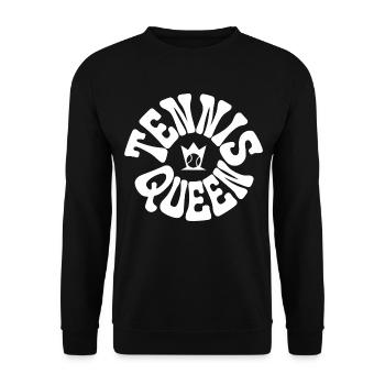 TennisQueen Joueur de tennis - Sweat-shirt Unisexe - noir - Devant - Alina (178cm) & Michal (187cm)
