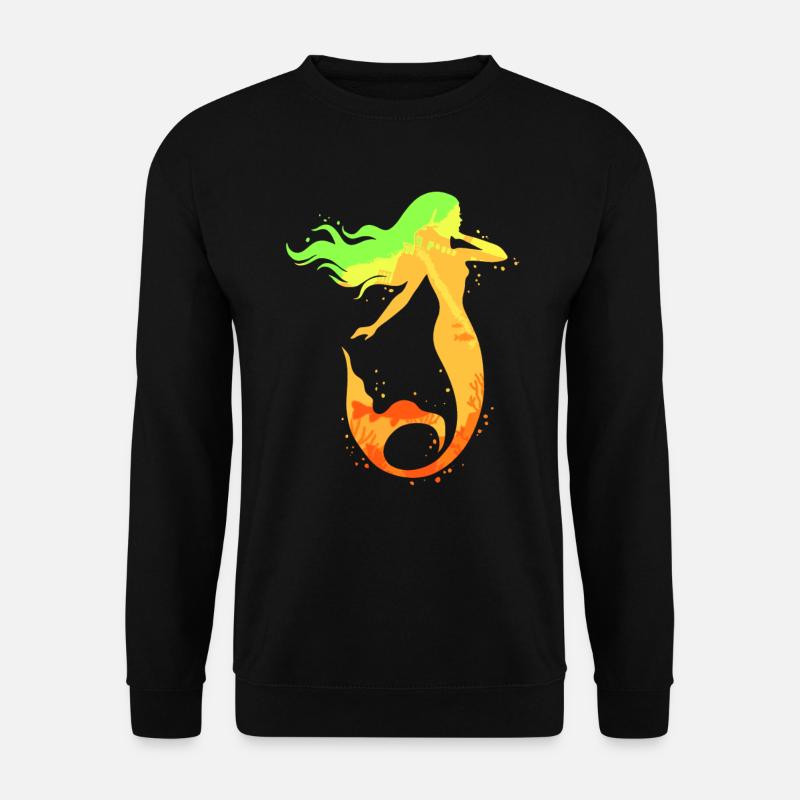 Meerjungfrau Seejungfrau Nixe Märchen - Unisex Pullover - Schwarz
