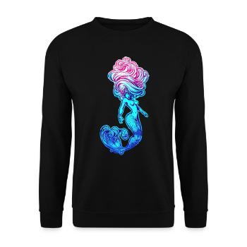 Mermaid mermaid mermaid fairy tale - Unisex Sweatshirt - black - Front - Alina (178cm) & Michal (187cm)