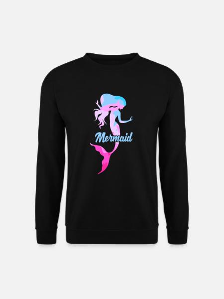 Meerjungfrau Seejungfrau Nixe Märchen - Unisex Pullover - Schwarz