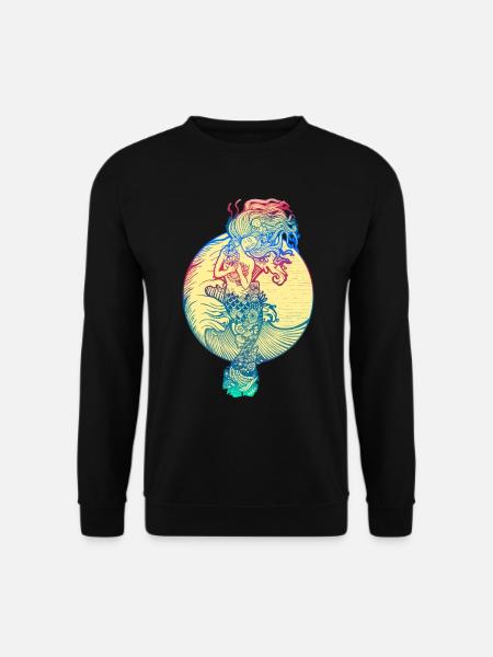 Meerjungfrau Seejungfrau Nixe Märchen - Unisex Pullover - Schwarz
