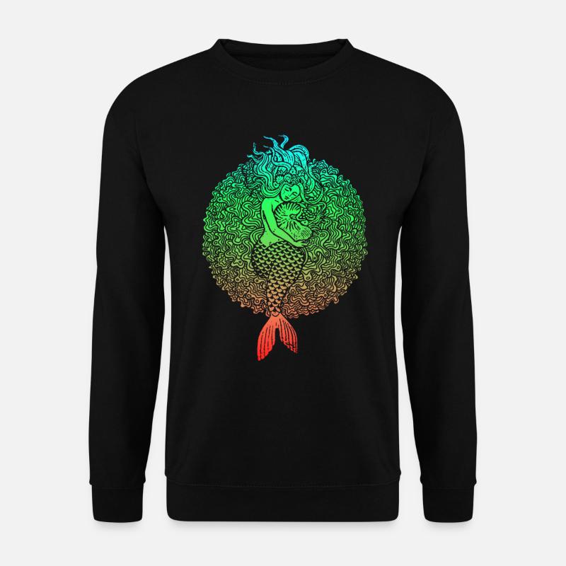 Meerjungfrau Seejungfrau Nixe Märchen - Unisex Pullover - Schwarz