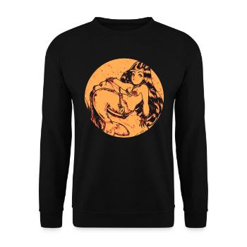 Mermaid mermaid mermaid fairy tale - Unisex Sweatshirt - black - Front - Alina (178cm) & Michal (187cm)