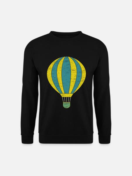 Ballon à air chaud cadeau gaz panier - Sweat-shirt Unisexe - noir