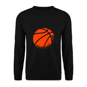 Basketball Gift Club League Gameday - Unisex Sweatshirt - black - Front - Alina (178cm) & Michal (187cm)