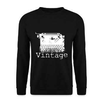 Cadeau machine à écrire - Sweat-shirt Unisexe - noir - Devant - Alina (178cm) & Michal (187cm)