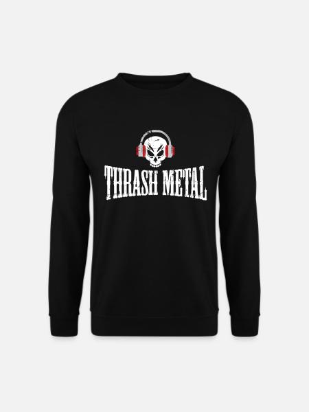 Thrash Metal Musik Geschenk - Unisex Pullover - Schwarz