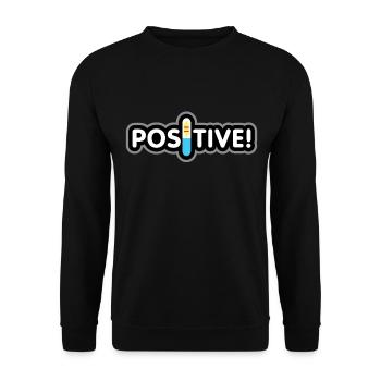 Grossesse enceinte cadeau - Sweat-shirt Unisexe - noir - Devant - Alina (178cm) & Michal (187cm)