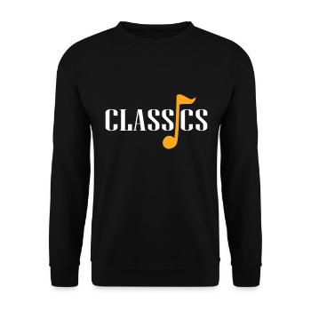 classical music gift classic - Unisex Sweatshirt - black - Front - Alina (178cm) & Michal (187cm)