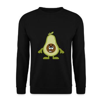 Avocado gift - Unisex Sweatshirt - black - Front - Alina (178cm) & Michal (187cm)