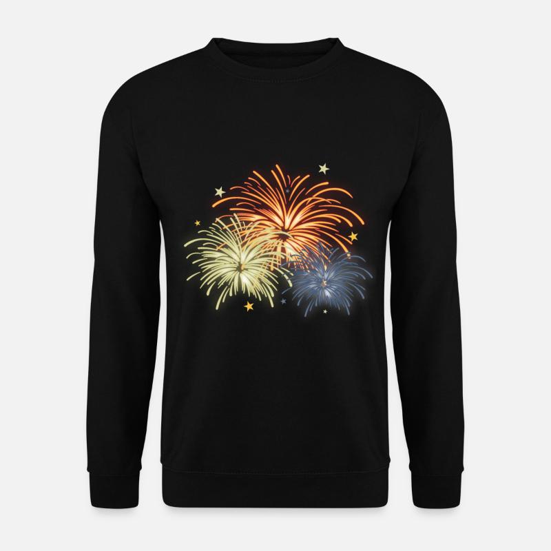 Feuerwerk Silvester Geschenk - Unisex Pullover - Schwarz