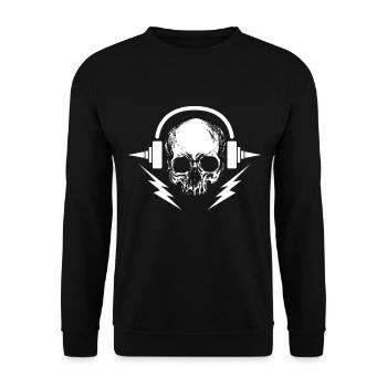 Metal musique cadeau Noël - Sweat-shirt Unisexe - noir - Devant - Alina (178cm) & Michal (187cm)