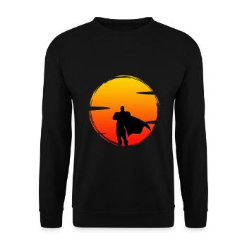 Super-héros super-force invisible cadeau - Sweat-shirt Unisexe - noir - Devant - Alina (178cm) & Michal (187cm)