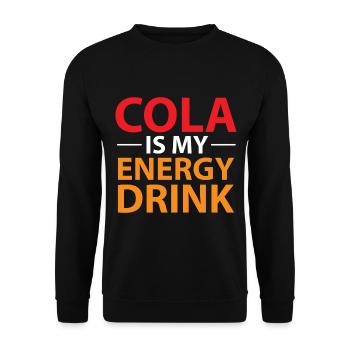 Cola Geschenk Getränk trinken lecker - Unisex Pullover - Schwarz - Vorne - Alina (178cm) & Michal (187cm)