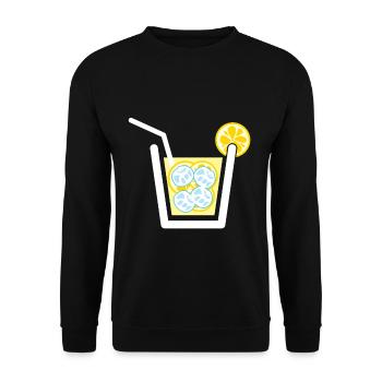 Limonade Geschenk trinken Limo Sommer - Unisex Pullover - Schwarz - Vorne - Alina (178cm) & Michal (187cm)