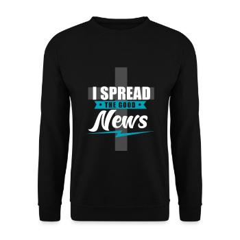 Priester Geschenk Pfarrer Kirche Glaube - Unisex Pullover - Schwarz - Vorne - Alina (178cm) & Michal (187cm)