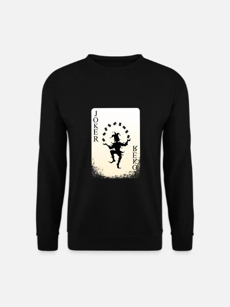 Karten Kartenspiele Geschenk Skat Romme Mau Mau - Unisex Pullover - Schwarz