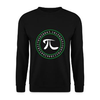 Zahl PI 3,14 Primzahl Geschenk Mathe Nerd - Unisex Pullover - Schwarz - Vorne - Alina (178cm) & Michal (187cm)